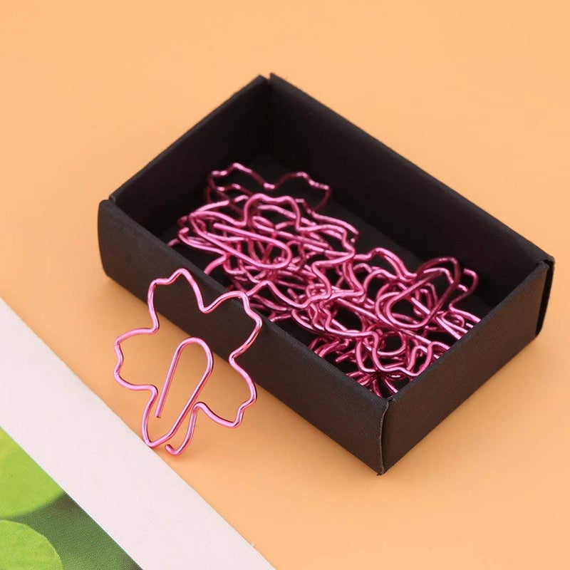 Eboxer Flower Paper Clips Paperclips Creative Cute Paper Clips for Paper Non Skid Usually for Office School Book Notebook Document Organizing and so on (12 Pieces) - Image 2